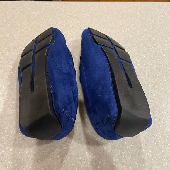 David Stone Slip On Loafers Comfy Blue Men's Drivers Shoes Size 8 - Picture 9 of 10